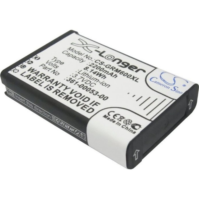 Литий-ионный аккумулятор GARMIN (аналог 010-11654-03) CS-GRM600XL