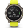 Смарт-часы GARMIN FENIX 8 – 47 мм, Solar Sapphire, титан с ярко-желтым/графитовым силиконовым ремешком 010-02906-21