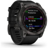 Часы GARMIN FENIX 7 Sapphire карбон серый с силиконовым ремешком 010-02541-11G